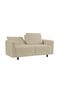 Jocson 2-Seater Fabric Sofa Bed - Beige, Stylish & Durable Solid Wood, 157x88x76cm, 2 Yrs Warranty - 5