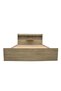 Supreme 160x200 Queen Bed in French Sonoma Oak - Stylish Storage, Engineered Wood, 2-Year Warranty - 2