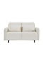 Jocson 2-Seater Fabric Sofa Bed - Cream, Solid Wood Frame, 157x88x76cm, 2-Year Warranty - 2