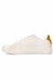 Women's White Gold Snekers Shoes Rb100-1 - 5