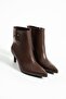 Women's Genuine Leather Boots Brown - 4