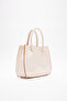 Women's Shoulder Bag with Stitching Detail - 5