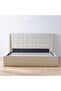 Supreme Twix 160x200 Upholstered Bed in Beige - Stylish Queen Bed with 2-Year Warranty - 6