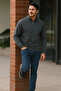 Men's Trend Premium Anthracite Zippered Sweatshirt - 3