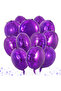 5Pcs Purple Round Foil Balloon Compatible with Air and Helium Stylish