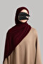 Combed Cotton Shawl - Claret Red