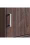 Carlotta 3-Door Walnut Storage Cabinet - Elegant Wood Design with 2-Year Warranty - 40x29x106cm - 4