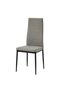 Sicilia 1+6 Tempered Glass Dining Set - 6-Seater Black/Grey Table & Chairs, 150x90x75cm - 6