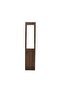 Supreme 1-Door Wardrobe with Mirror - Light Walnut, Engineered Wood, 3 Shelves, 40x52x190cm - 6