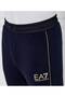 Men's Blue Sweatpants with Elastic Waist and Cuffed Legs, Pocket Detail, Comfortable Fabric - 4