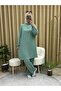 Patterned Tunic Set Mint Green - 4