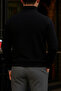 Men's Premium Winter Black Zippered Sweatshirt - 5