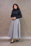Gray Plaid Four-Piece Skirt - 6