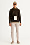 Black-Mustard Standard Fit Regular Cut Crew Neck Cotton Knitwear Sweater - 3