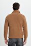 Men's Slim Fit Slim Fit Cotton Thessaloniki Fabric Mock Neck Tile Sweatshirt - 8