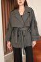 Cashmere Fabric Aller Detailled Apolleted Short Coat - 4