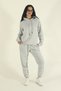 Women's Winter Cotton Tracksuit Set Hooded Sweatshirt Jogger-Regular Elastic Leg