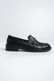 Women's Loafer Buckle Detailed Leather Moccasin Casual Shoes - 2