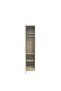 Supreme 1-Door Wardrobe with Mirror - French Sonoma Oak - Engineered Wood, 2-Year Warranty - 2