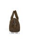 Light Brown Genuine Cowhide Suede Zippered Small Size Daily Shoulder Bag with Hanging Inner Pocket - 8