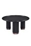 Tokishi Round Coffee Table - Black, Engineered Wood, 90x90x45cm, 2-Year Warranty, Durable Tea Table