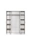 Gamorah 4-Door Wardrobe in Washed White - Engineered Wood, 9 Shelves, 2-Year Warranty, 160x55x210cm - 3