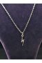 Lightning Figure Steel Necklace Minimal Stylish Suitable for Daily Use Lightning Jewelry Accessory - 7