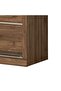 Supreme New 2-Door Large Sliding Door Wardrobe with Mirrors - Light Walnut Wood, 182x57.5x210cm - 5