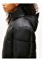 Women's Black Puffer Jacket - 2