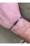 Steel Bracelet Men's Natural Stone - 3