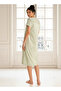 Embroidered Cotton Night Dress with Short Sleeves - 2