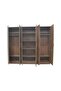 Supreme 6-Door Wardrobe with Mirror - Light Walnut, Engineered Wood, 8 Shelves, 2-Year Warranty - 2