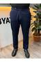 Men's Winter Thick Fabric High Waist Double Buckle Italian Pants