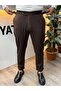 Men's Winter Thick Fabric High Waist Double Buckle Italian Pants