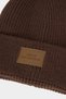 C7149Axbn258 Brown Men's Woven Label Beret - 3