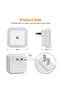 Sensor Night Light Plug-In Square Night Lamp Smart Dusk to Dawn Sensor Lamps (White) - 6