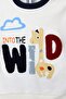 Embroidered Giraffe B Printed Combed Cotton 100% Cotton Baby Boy Children's 2-Piece Set 9 - 4