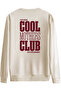 سويت شيرت Cool Mothers Club مطبوع برقبة دائرية قصة فضفاضة