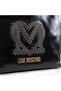 Women's Logo Leather Zippered Daily Use Black Shoulder Bag - 6