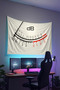 Music Themed Wall Covering – High-Quality Fabric, Tapestry Wall Carpet