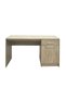 Supreme 1-Door & 1-Drawer Study Desk in French Sonoma Oak - Durable Engineered Wood, 2-Year Warranty - 2