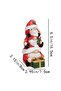 Decorative Triple Lucky Dwarf Santa Claus Christmas Ornament Table Decor Figurine New Year Accessory - 3