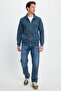Men's Slim Fit Cotton Full Zip Double Pocket Stand Collar Sweatshirt Cardigan - 4