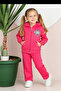 Girl's Warm Plush Collar Ribbed Fabric Set I Zippered Set I Warm and Soft Set - 3