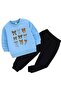 Ribbon Printed 3-Ply Children's Tracksuit Set