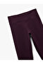 High Waist Stitching Detailed Sports Leggings - 5