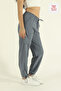 Women's Baggy Parachute Fabric Commando Pocketed Leg Clip Oversized Sweatpants - 5