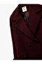 X Melis Ağazat - Oversized Coat Double-Breasted Long Sleeve Pocketed Buttoned - 6