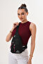 Shop Unisex Black Waterproof Shoulder Bag with USB Headphone Outlet Crossbody Chest Bag - 7