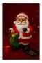 Decorative Handmade Large Size 25X16 cm Santa Claus Figurine Christmas Decorative Ornament New Year Home Office Table - 2